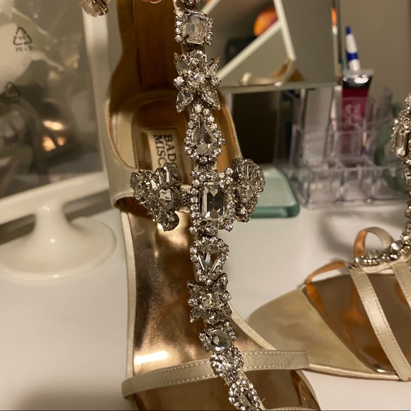 Badgley Mischka Bridal Heels - Picture 3 of 11